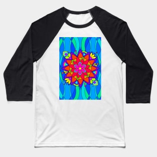 Modern Hippie Flower Baseball T-Shirt